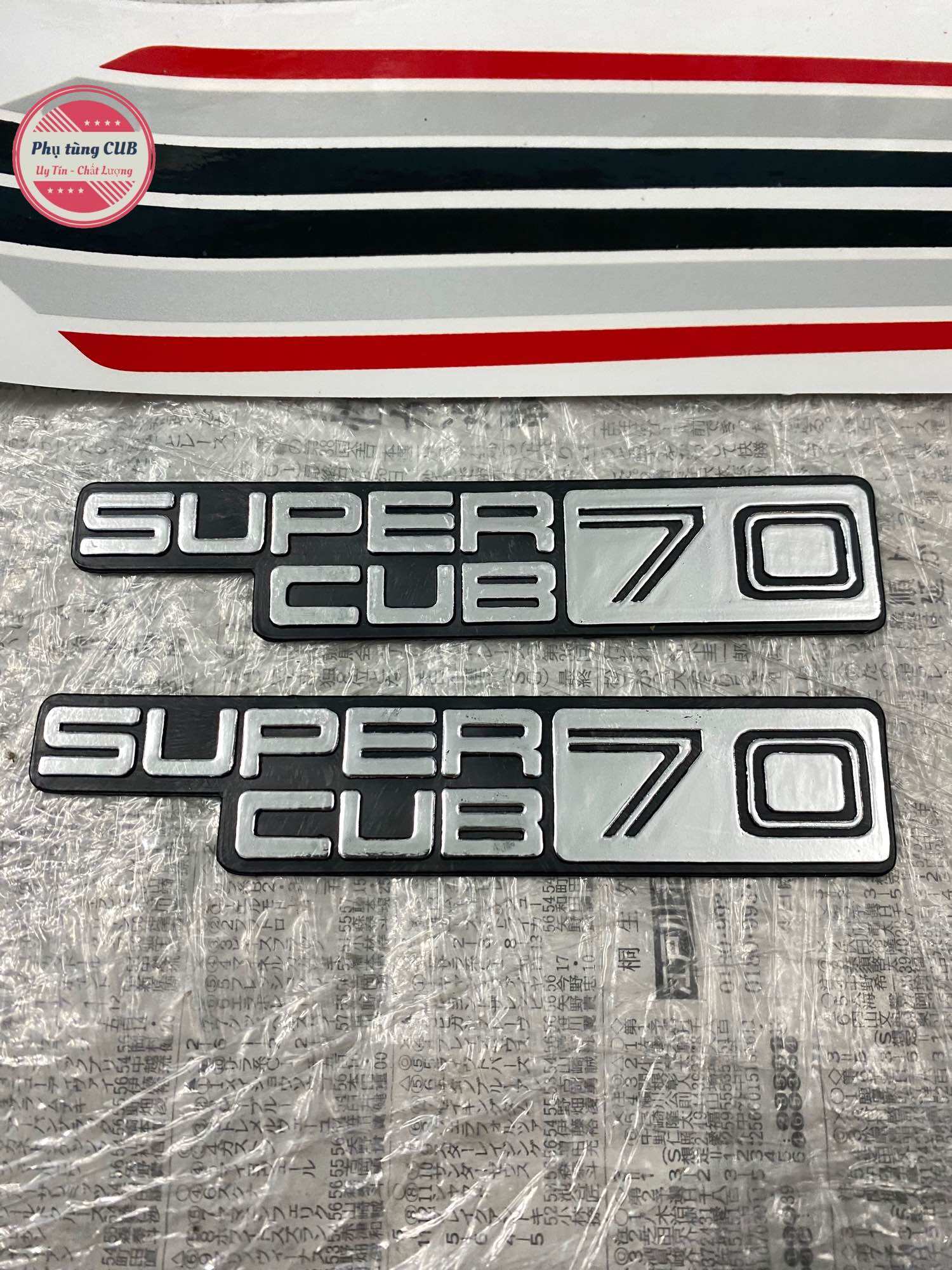 Tem xe cub 82 cốp nổi kèm thông số