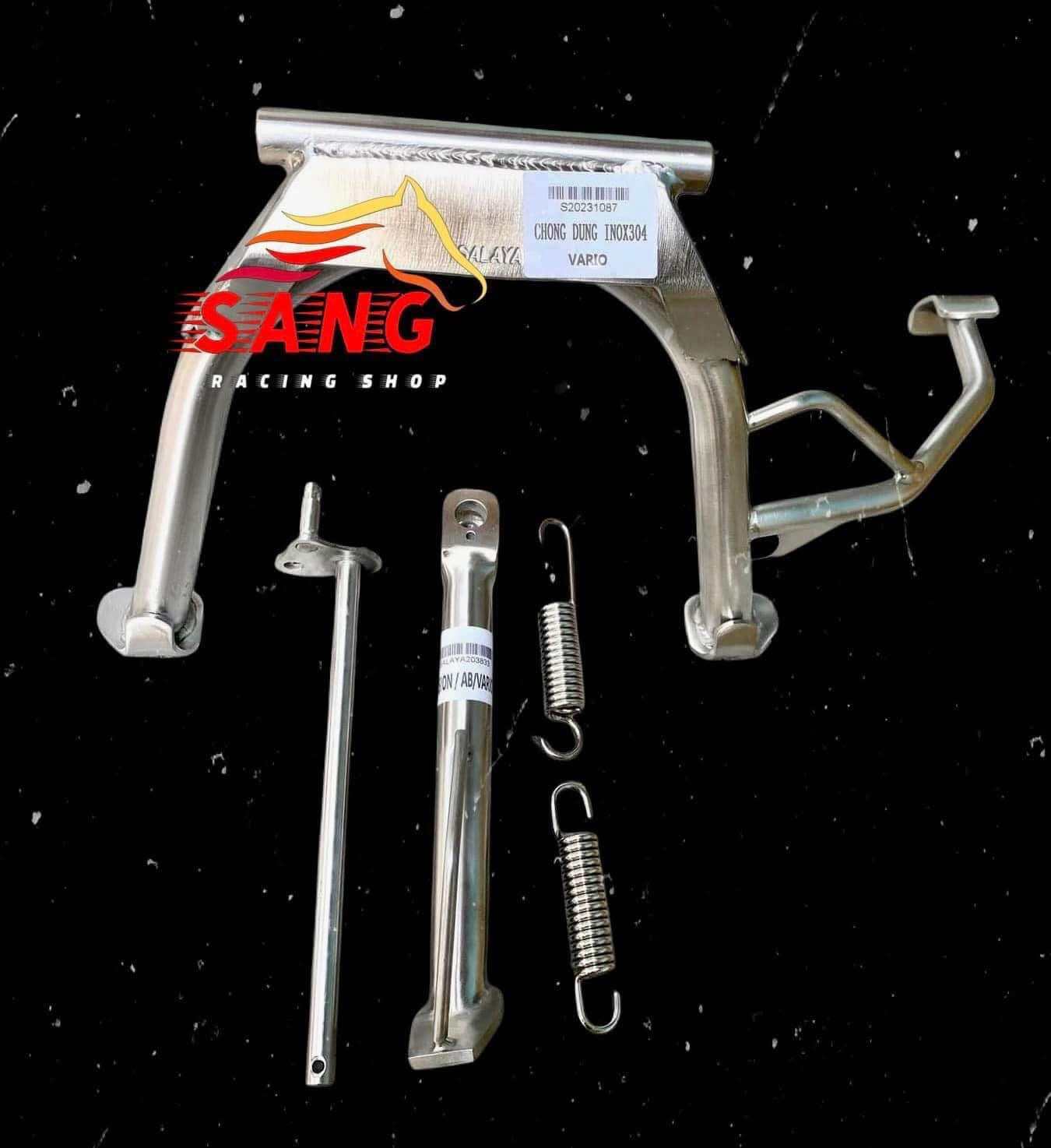 COMBO bộ Chống Nghiêng - Chống Đứng Kèm Cốt Inox 304 cho VARIO/CLIcK /AB 125/150 Chính Hãng Salaya