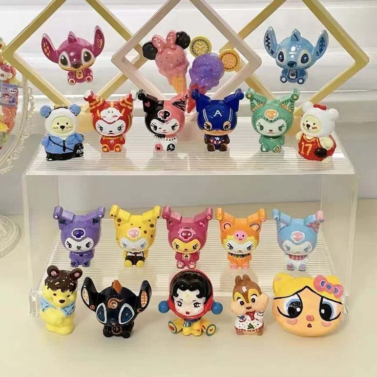 Combo 10c tượng mini 2d - kèm màu cọ ( mix k trùng mẫu )