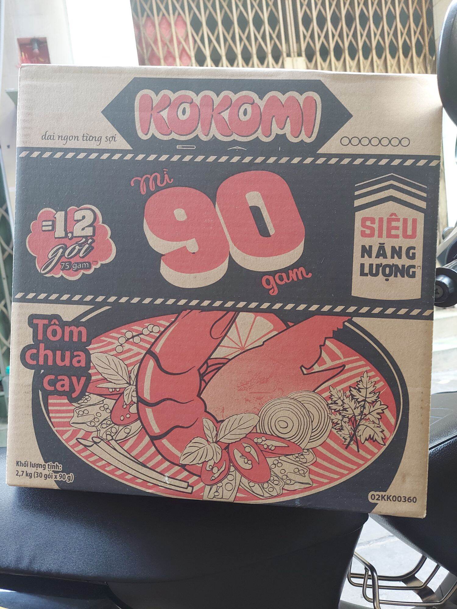 mì kokomi đại tôm chua cay 90gram