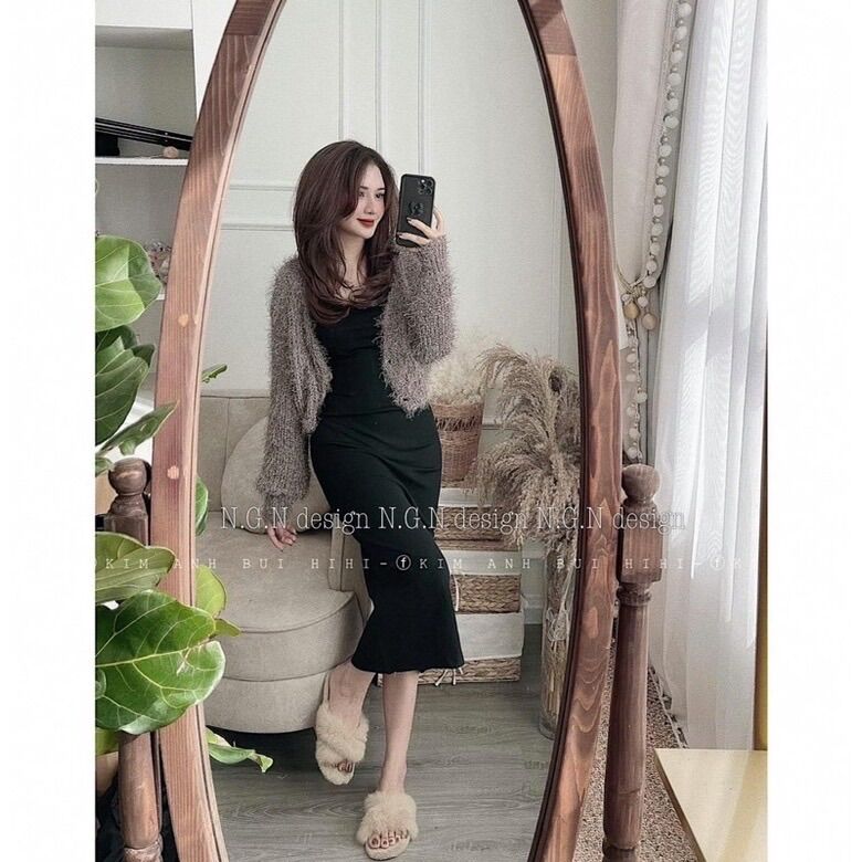 Đầm maxi cổ yếm 💋 Váy maxi cổ yếm dáng dài💋freeship