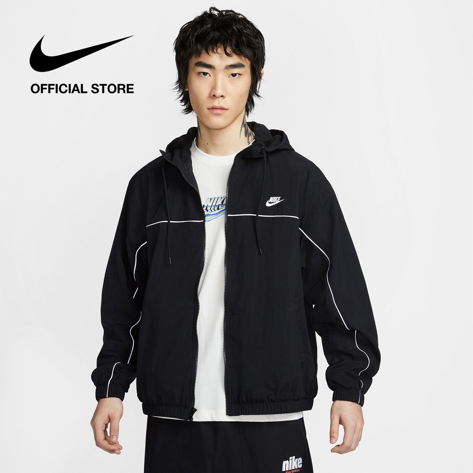 [25-29.6 | VOUCHER 40% & MUA 2 GIẢM 5%] Áo khoác Nike Men's Club Athlete Hooded Jacket - Black