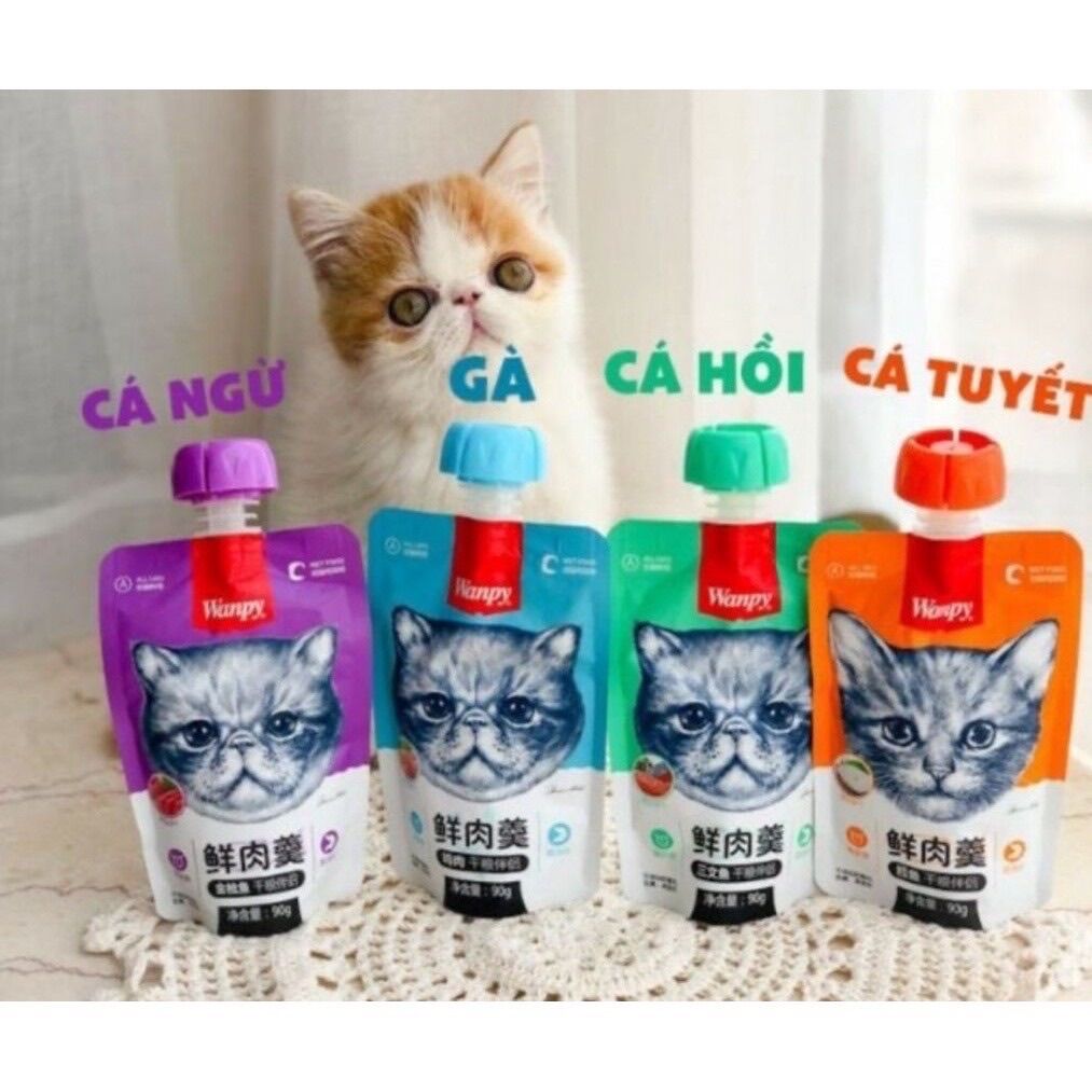 Súp thưởng Wanpy nắp vặn 90g siêu thơm ngon