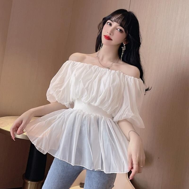ÁO NHÚN EO TRỄ VAI XINH ĐẸP B18