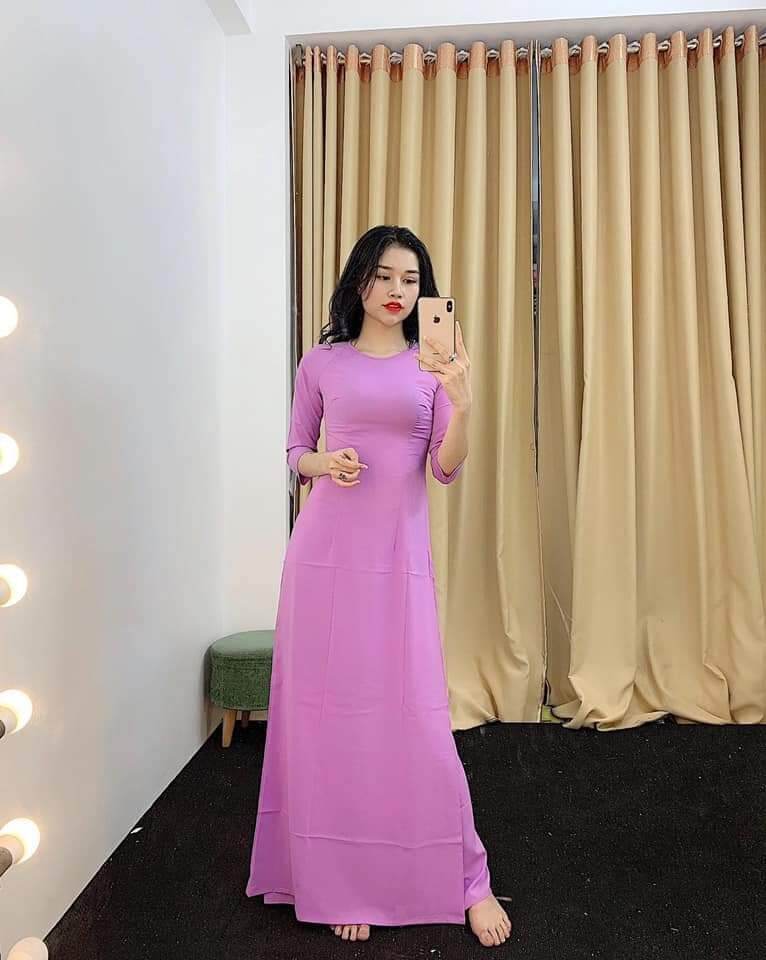 👄SALE ÁO DÀI LUA TƠ NHẬT CO GIÃN 7D CHỈ 131 K 1 ÁO MAY SẴN