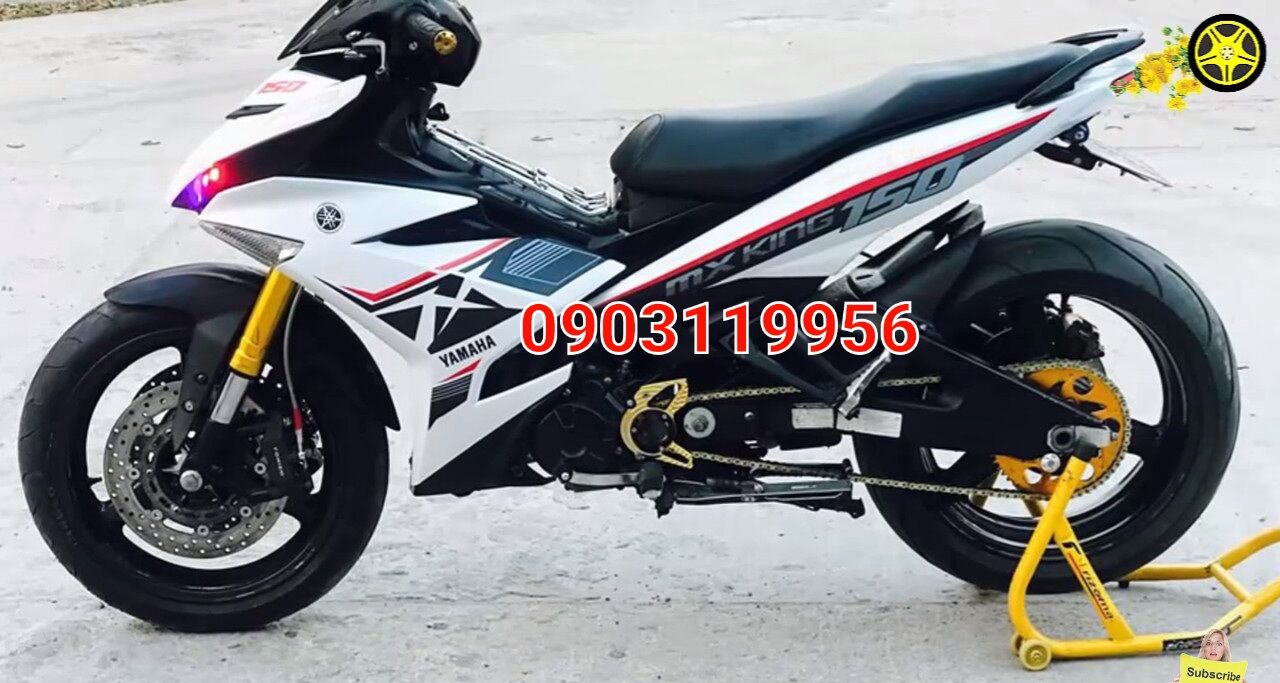 Tem rời exciter 150 trắng mxking tem 3 lớp không bay màu