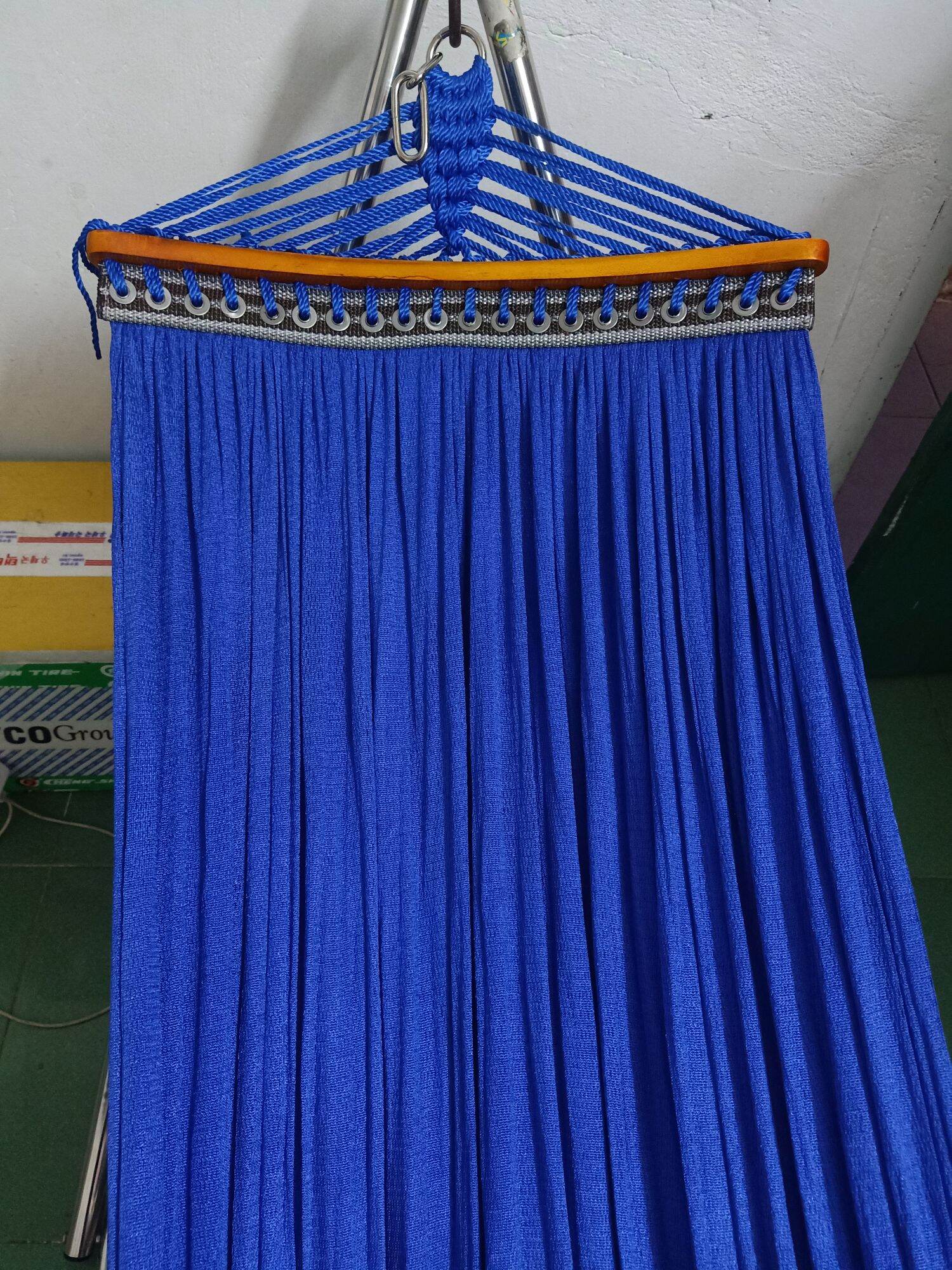 võng lưới  2lop cán gỗ cao cấp