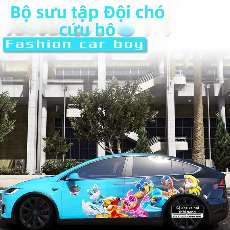 CANJING | Tesla ModelX ZEEKR 001 Car Wrapping Film Customized Cartoon Designs Giá 28,858,000 Đồng*Miễn phí vận chuyển