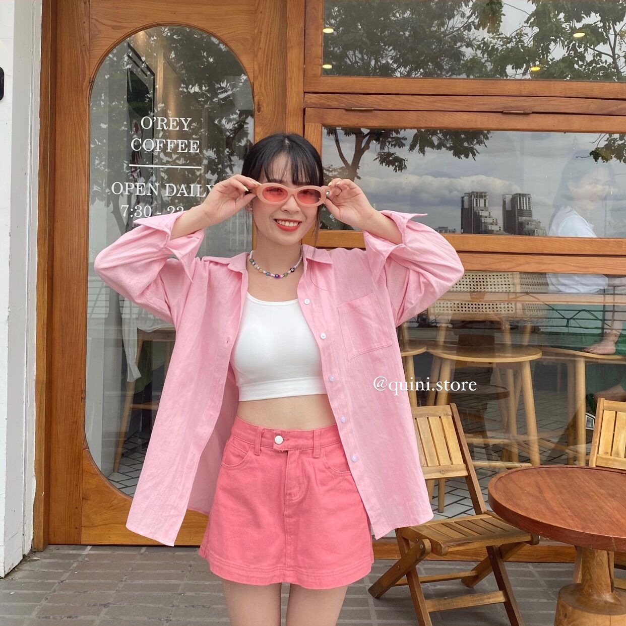 quini.made - Áo Sơ Mi Form Rộng - Linen Basic Shirt