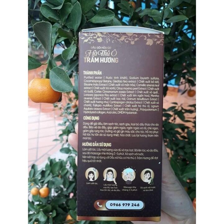 dầu gội Hà thủ ô trầm hương (300ml)
