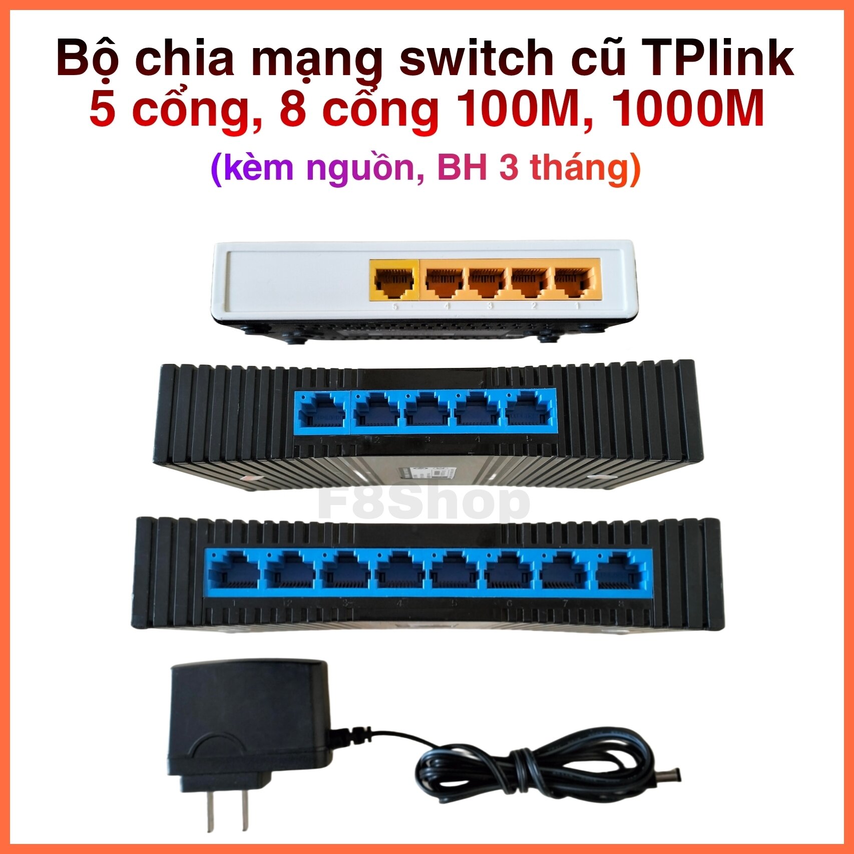 Bộ chia mạng switch TPlink 5 cổng 8 cổng 100 1000 bộ chia mạng gigabit switch 5 port 8 port thiết bị chia mạng cũ