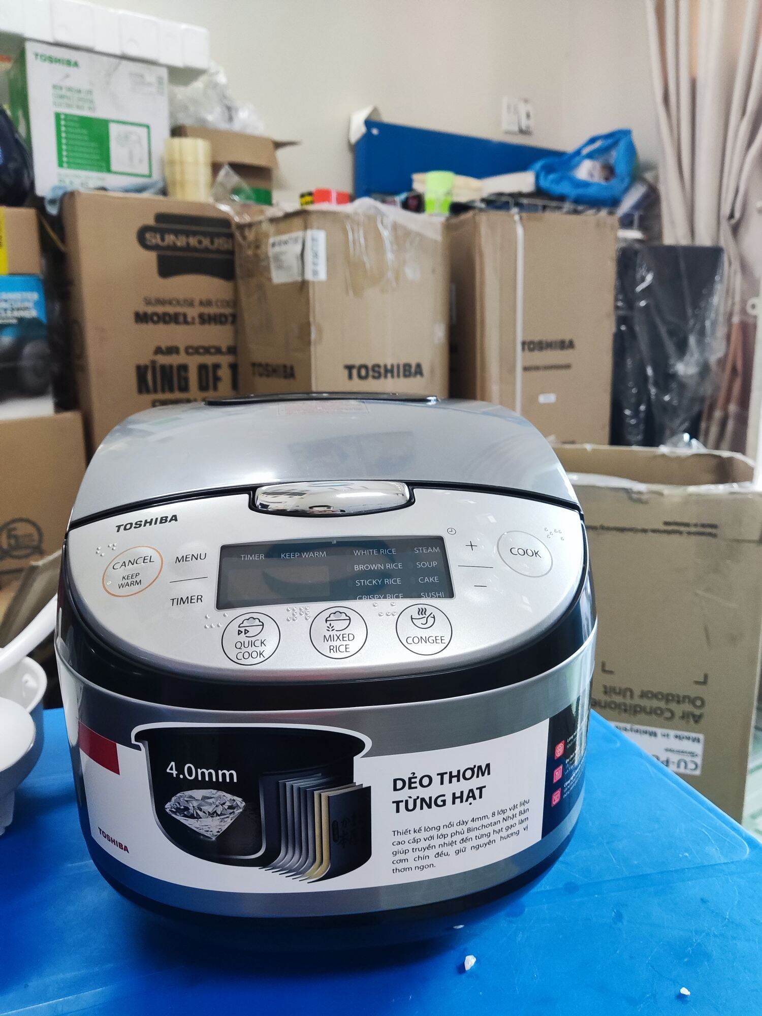 Nồi cơm điện tử Toshiba 1.8 lít RC-18DR2PV(K)