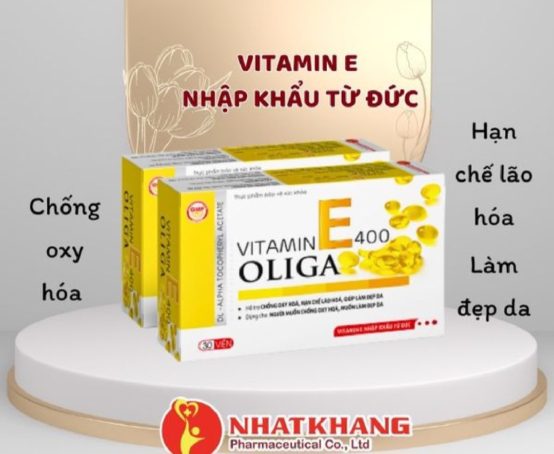 Vitamin E400 Oliga, Hộp 30 viên