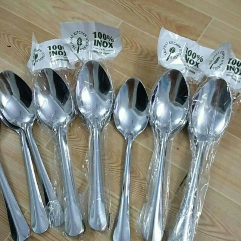 10 muỗng inox, thìa inox, muỗng cơm