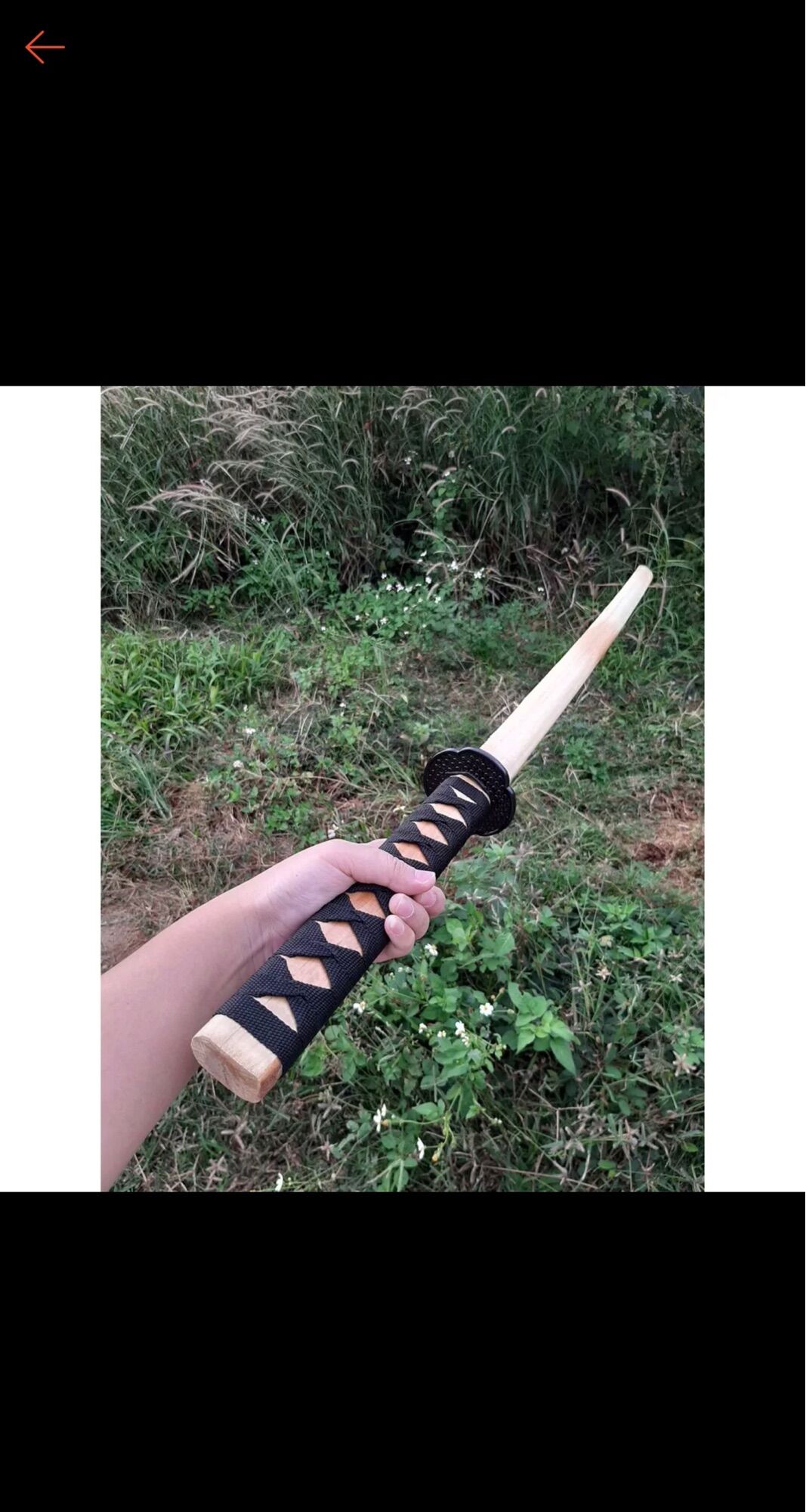 Đạo cụ trưng bài cosplay anime gỗ nguyên khối 80cm