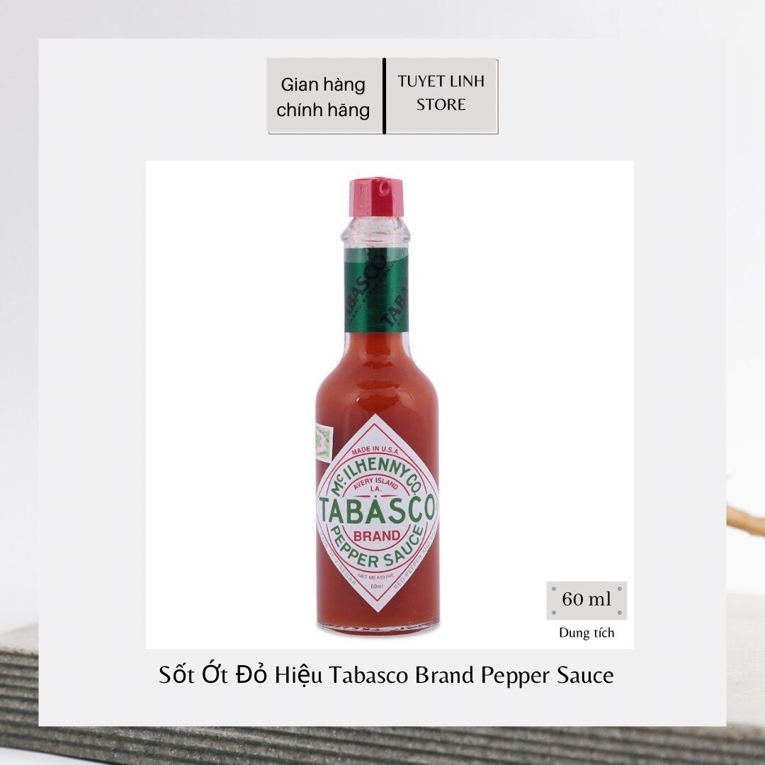 Xốt Ớt Tabasco Brand McIlhenny Co Pepper Sauce 60ml Product From America