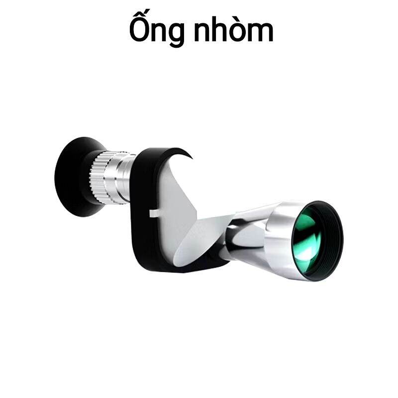 ống nhòm đơn mini bỏ túi 8x20 tầm nhìn 1km vỏ nhôm