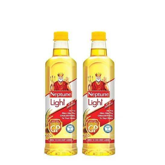 Chai 1L dầu an Neptune Light mẫu mới