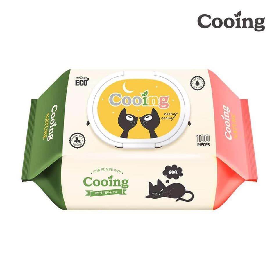 Thùng 10 gói khăn ướt cooing nhập khẩu Hàn Quốc