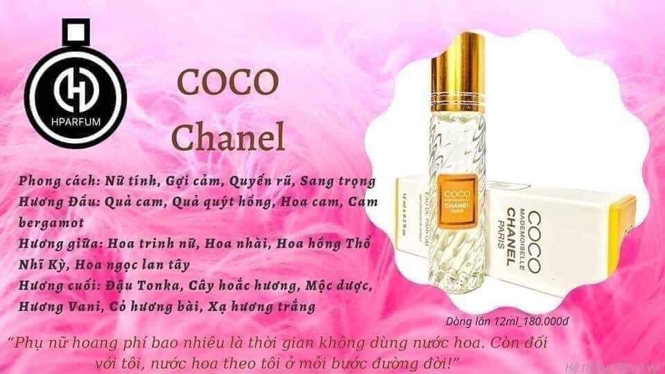 Nước Hoa Chanel Coco Mademoiselle Chiết 12ML - Gợi cảm , Quyến rũ , Sang trọng Lưu Hương 6H_12H Hơn