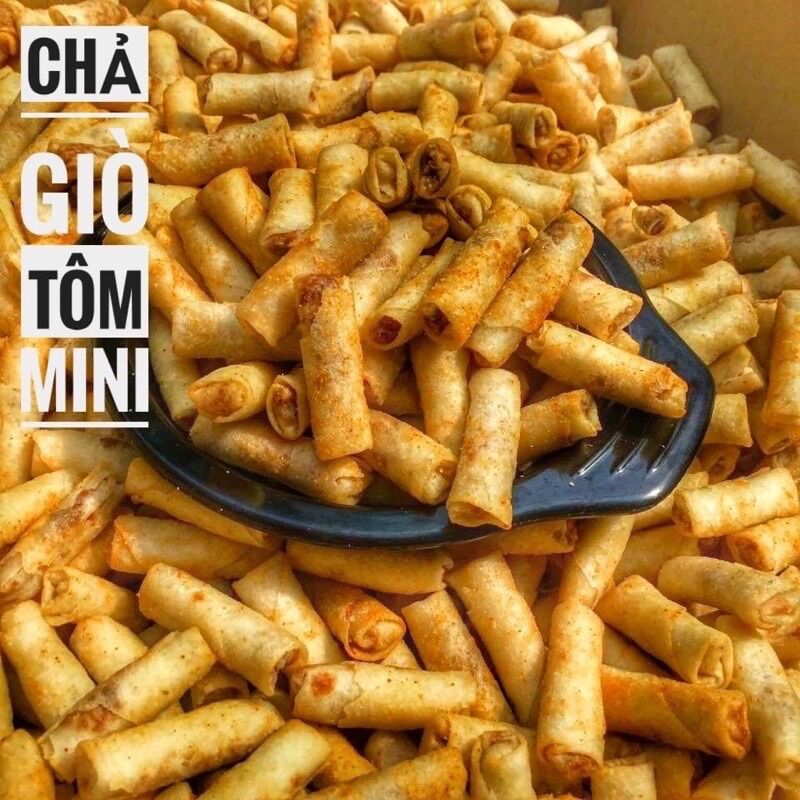 CHẢ GIÒ TÔM MINI SẤY GIÒN ĂN LIỀN 350Gr