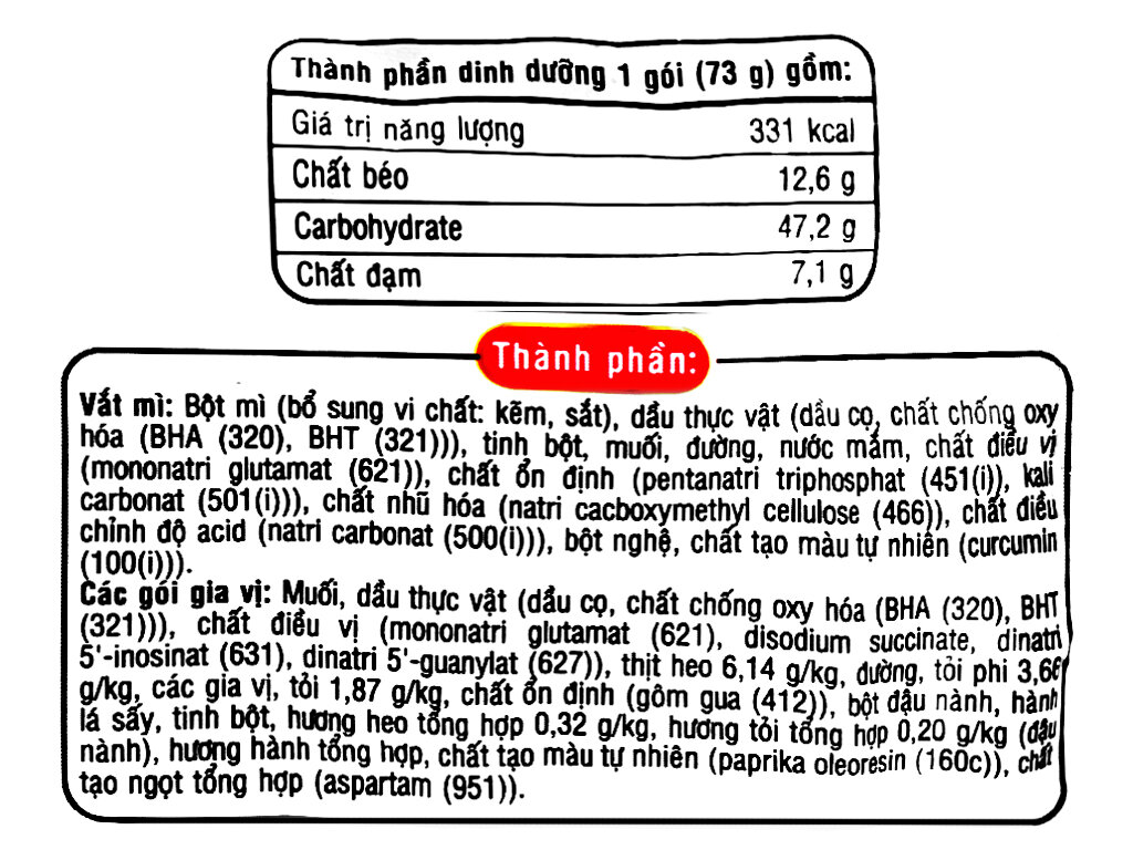 Thùng 30 gói mì Hảo Hảo sườn heo tỏi phi 73g