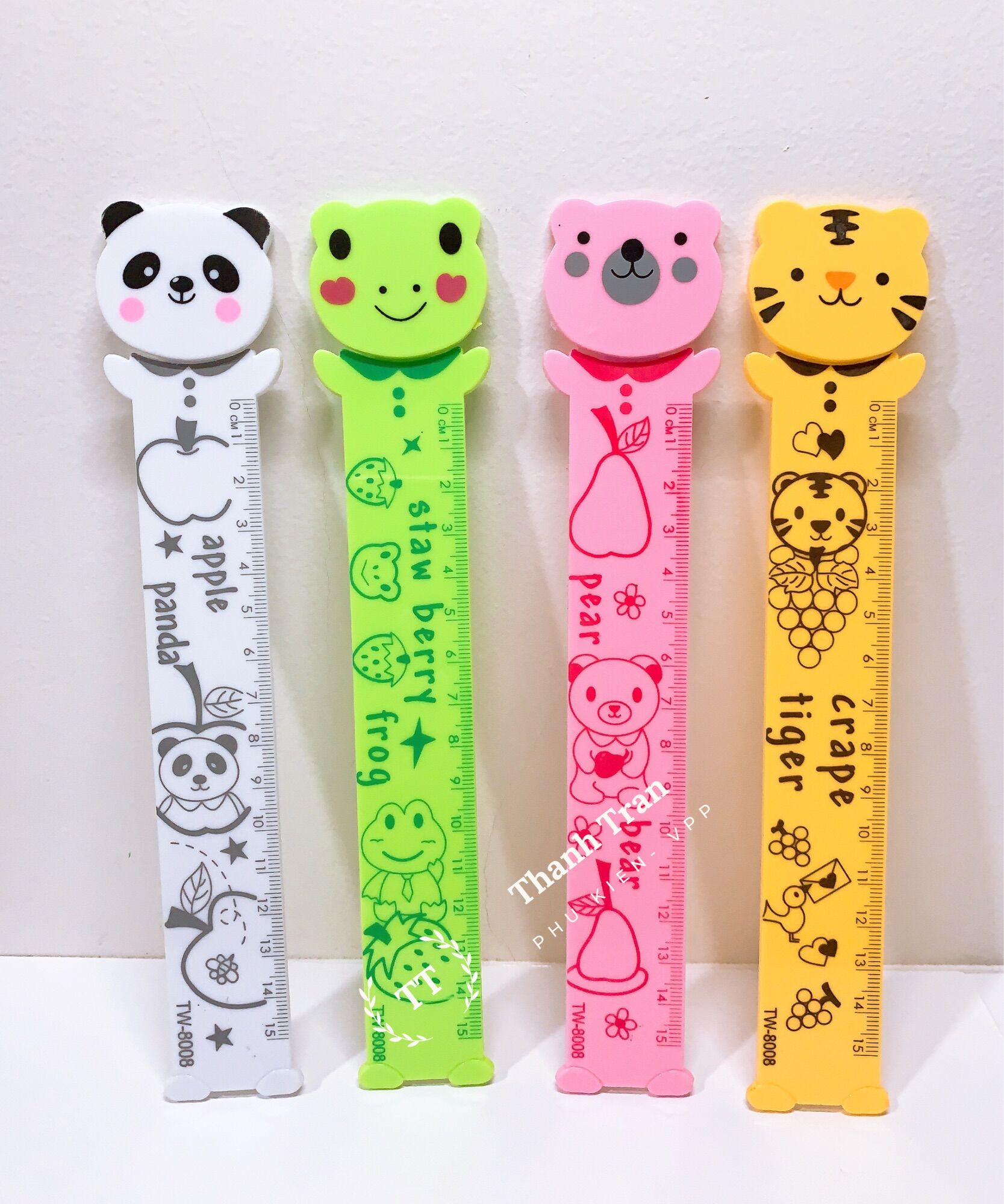 Thước kẻ hình thú 15cm