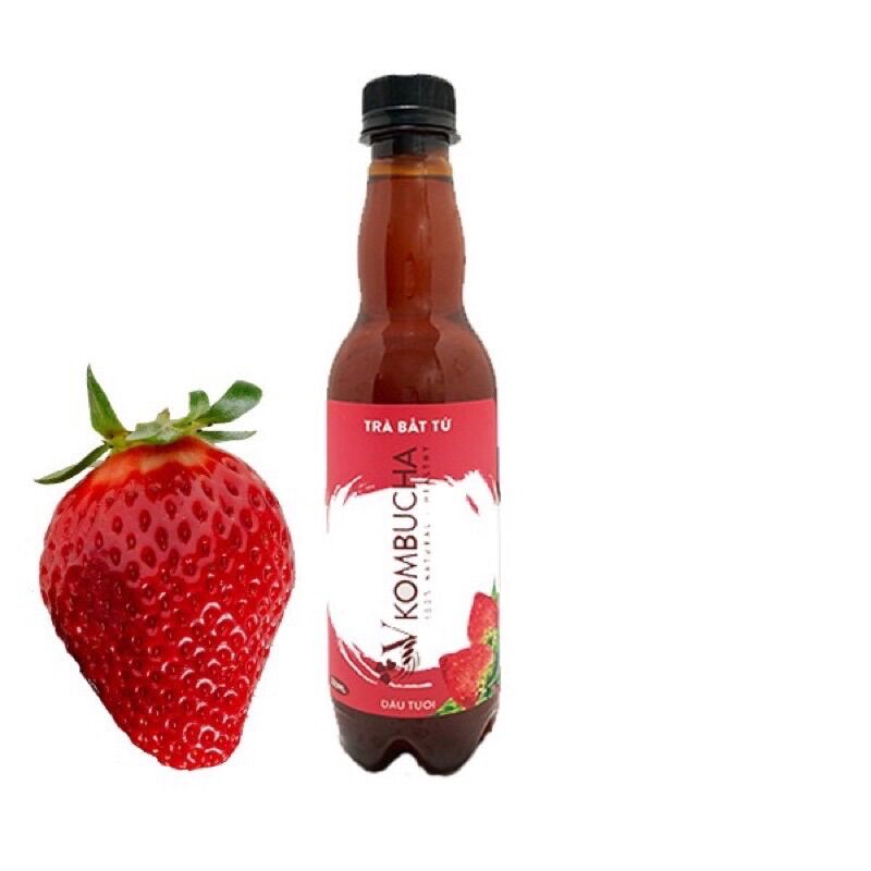 Combo Trà Kombucha 4 Vị: Dâu, Đào, Sâm Dứa, Trà Xanh