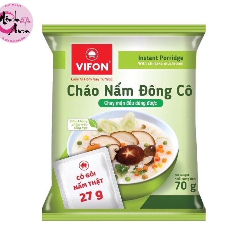 Cháo Chay Vifon ( Thùng 50 gói )