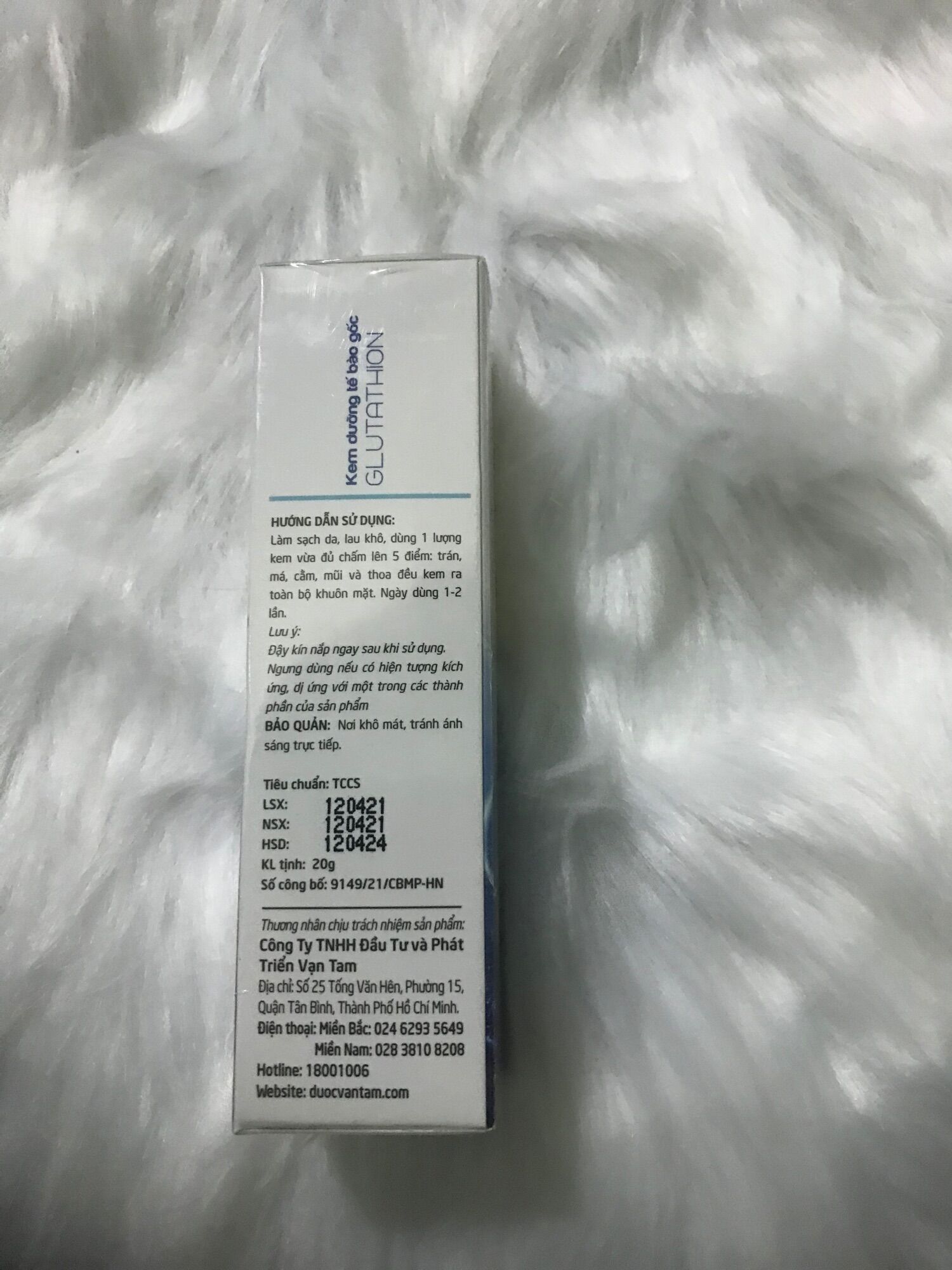 KEM DƯỠNG TẾ BÀO GỐC GLUTATHION