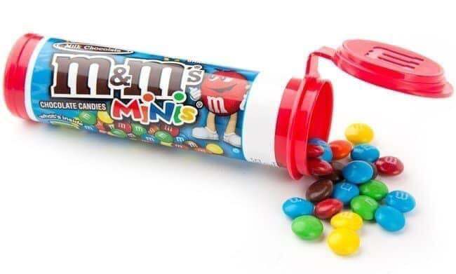 Combo 2 ống Sô-cô-la M&M minis, sô-cô-la ống